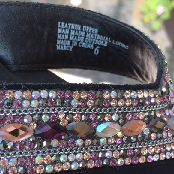 Yellow Box Bling Crystal Studded Flip Flops - Picture 5 of 7